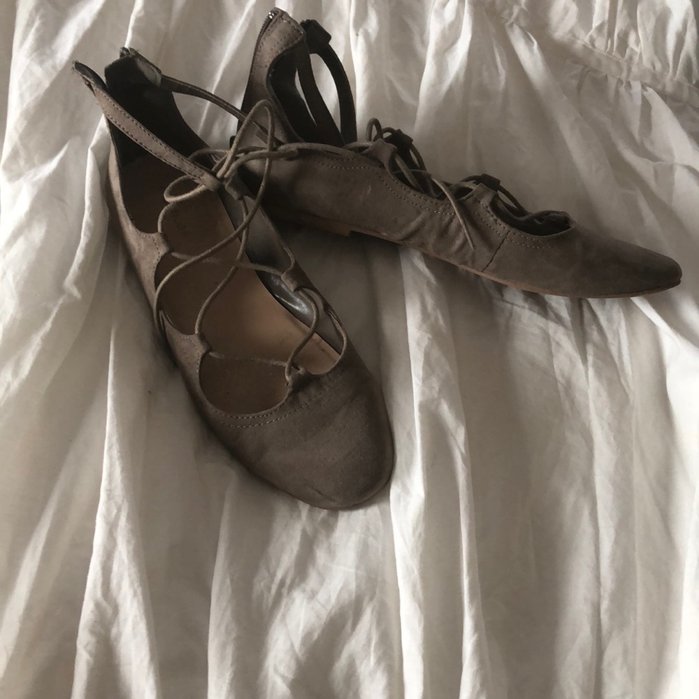 Suede Flats Sz 10